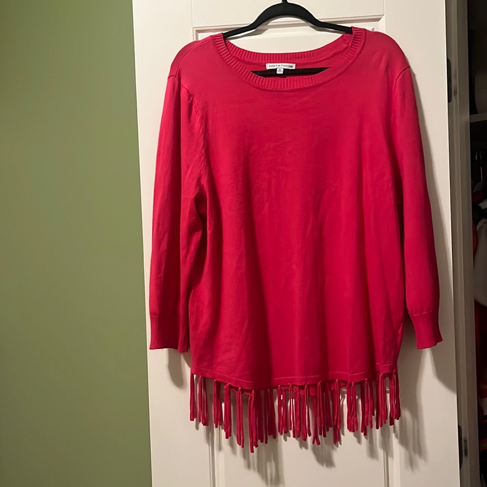 Hot pink sweater